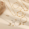 Stainless Steel And Titanium Steel Unisex Highend Necklace And Hand Jewelry With Ballbead And Snake Bone Chain Electroplating Design