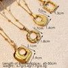 Stainless Steel And Titanium Steel Ushaped Retro Minimalist Electroplated Pendant Necklace Unisex