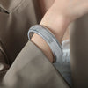Stainless Steel And Titanium Steel Wide Thick Ring Bracelet With Electroplating Minimalist Fashion Personality Design Jewelry
