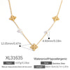 Stainless Steel And Titanium Steel Women's Collarbone Necklace Electroplated Fashion Minimalist Style