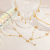 Stainless Steel And Titanium Steel Women's Collarbone Necklace Electroplated Fashion Minimalist Style