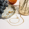 Stainless Steel And Titanium Steel Women's Ins Style Electroplating Zircon Necklace