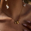 Stainless Steel And Titanium Steel Women's Ins Style Electroplating Zircon Necklace