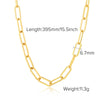 Stainless Steel And Titanium Steel Women's Necklace Electroplated Ins Style