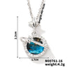 Stainless Steel And Zircon Minimalist Planet Pendant Unisex O Word Chain Necklace