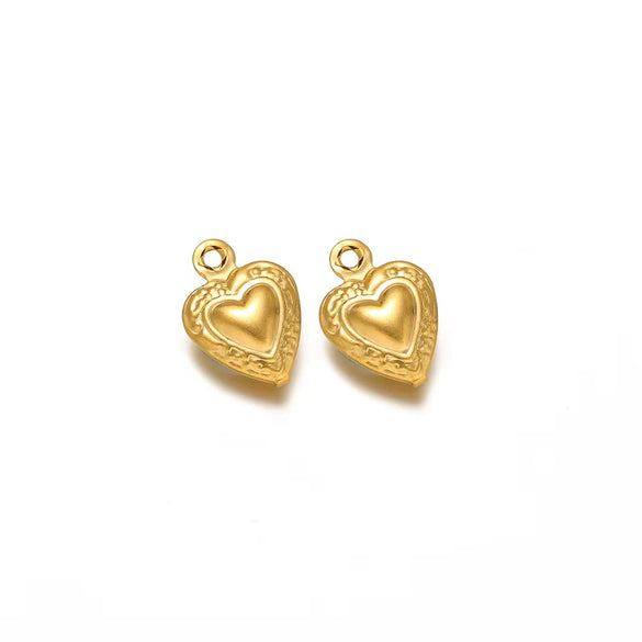 Stainless Steel Angel Heart Corn Hollow Pendant Accessories For Ladies Jewelry Diy