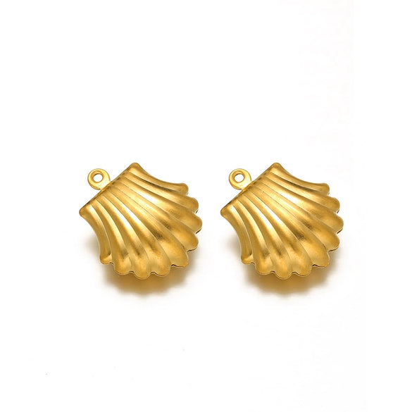 Stainless Steel Angel Heart Corn Hollow Pendant Accessories For Ladies Jewelry Diy