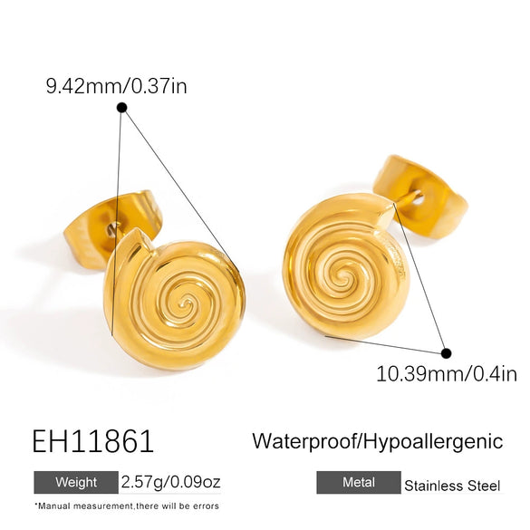 Stainless Steel Animal And Zodiac Shape Electroplated Earrings