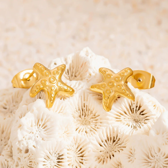 Stainless Steel Animal And Zodiac Shape Electroplated Earrings