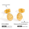 Stainless Steel Animal And Zodiac Shape Electroplated Earrings