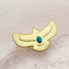Stainless Steel Animal Eagle Open Ring With Flying Bird Wings Electroplated