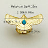 Stainless Steel Animal Eagle Open Ring With Flying Bird Wings Electroplated