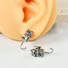 Stainless Steel Animal Geometric Punk Polished Earrings