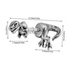 Stainless Steel Animal Geometric Punk Polished Earrings