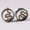 Stainless Steel Animal Shaped Electroplated Earrings Horn Bee Snake Skull