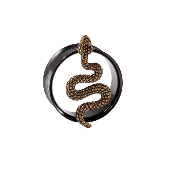 Stainless Steel Animal Shaped Electroplated Earrings Horn Bee Snake Skull