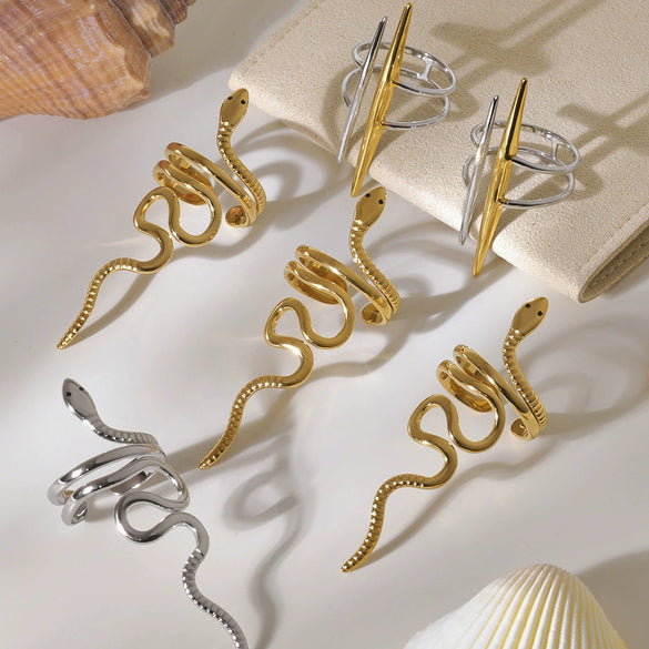 316L Stainless Steel Animal Shaped Electroplated Hand Jewelry Ring