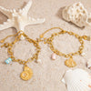 Stainless Steel Animal Style Geometric Ushaped Star Marine Life Electroplated Bracelets