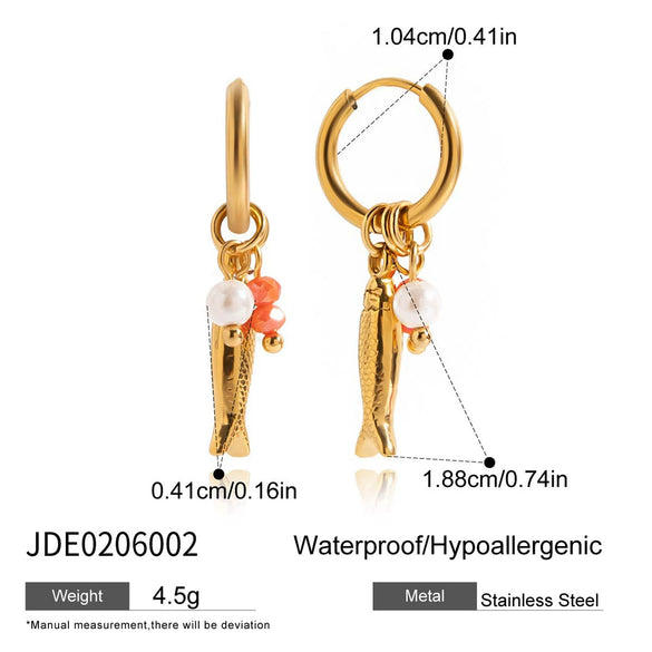 Stainless Steel Animal Zodiac Electroplated Light Luxury Women's Earrings