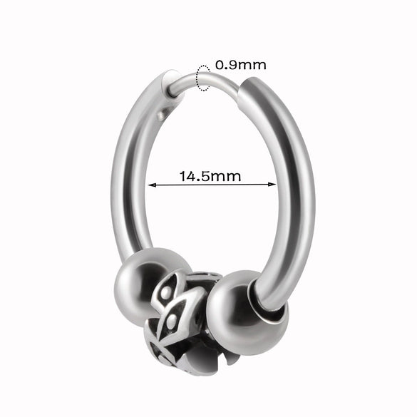 Stainless Steel Animal Zodiac Geometric Leaf Snakeshaped Skull Ear Buckle Earrings And Ear Bone Ring With Electroplating