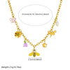 Stainless Steel Animal Zodiac Pendant Necklace With Electroplating And Pastoral Style