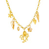 Stainless Steel Animal Zodiac Pendant Necklace With Electroplating For Women