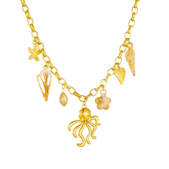 Stainless Steel Animal Zodiac Pendant Necklace With Electroplating For Women