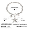 Stainless Steel Animals Zodiac Signs Ins Style Electroplated Ocean Inspired Necklace And Bracelet