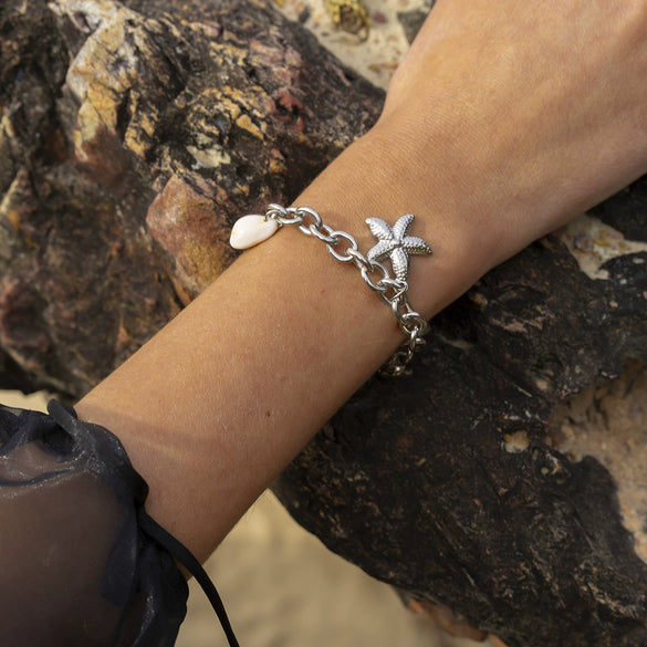 Stainless Steel Animals Zodiac Signs Ins Style Electroplated Ocean Inspired Necklace And Bracelet