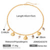 Stainless Steel Animals Zodiac Signs Ins Style Electroplated Ocean Inspired Necklace And Bracelet