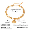 Stainless Steel Animals Zodiac Signs Ins Style Electroplated Ocean Inspired Necklace And Bracelet