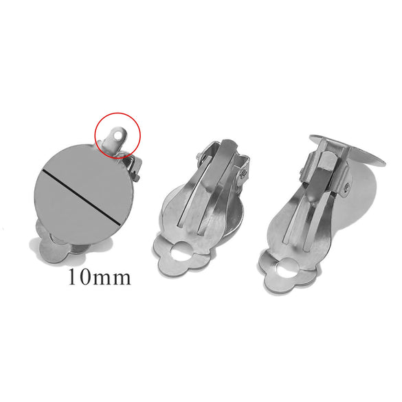 Stainless Steel Antiallergy Electroplated Diy Handmade Ear Clip Jewelry