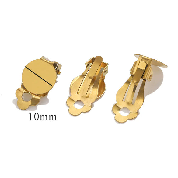 Stainless Steel Antiallergy Electroplated Diy Handmade Ear Clip Jewelry