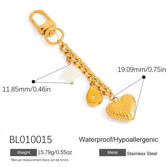 Stainless Steel Bag Chain Jewelry Accessories Electroplated Minimalist Style