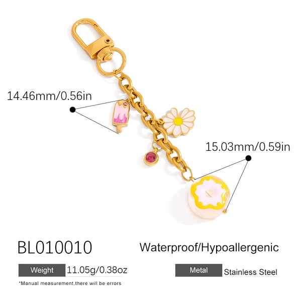 Stainless Steel Bag Chain Jewelry Accessories Electroplated Minimalist Style