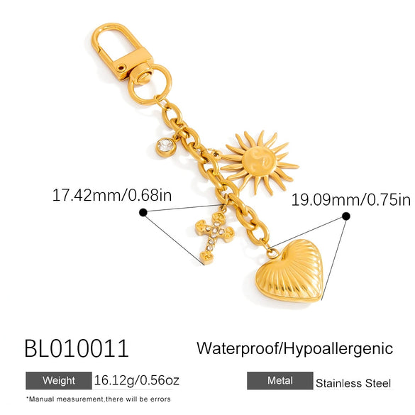 Stainless Steel Bag Chain Jewelry Accessories Electroplated Minimalist Style