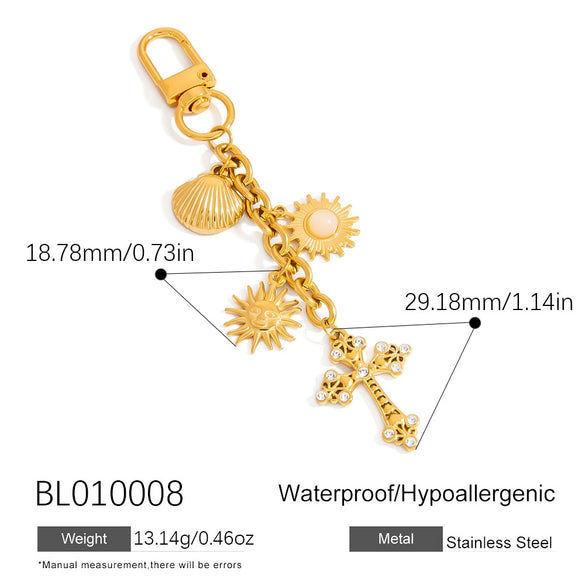 Stainless Steel Bag Chain Jewelry Accessories Electroplated Minimalist Style