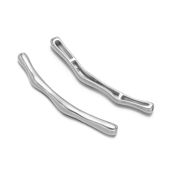 Stainless Steel Bamboo Elbow Pendant Vacuum Plating Casting Jewelry Accessories