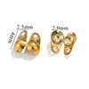 Stainless Steel Bead Buckle Pearl Necklace Gold Plated Electroplated Diy Jewelry