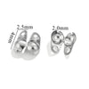 Stainless Steel Bead Buckle Pearl Necklace Gold Plated Electroplated Diy Jewelry
