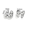 Stainless Steel Bead Buckle Pearl Necklace Gold Plated Electroplated Diy Jewelry