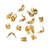 Stainless Steel Bead Buckle Pearl Necklace Gold Plated Electroplated Diy Jewelry