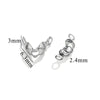 Stainless Steel Bead Buckle Pearl Necklace Gold Plated Electroplated Diy Jewelry