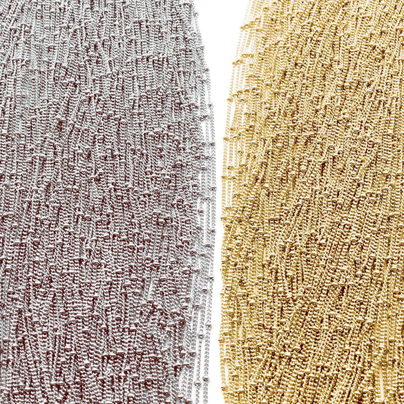 Stainless Steel Bead Chain Jewelry Accessories Handmade With Electrolysis Craft