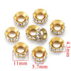 Stainless Steel Beaded And Wheel Diy Jewelry Handmade Accessories Earrings And Bracelet With Electroplating