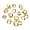 Stainless Steel Beaded And Wheel Diy Jewelry Handmade Accessories Earrings And Bracelet With Electroplating