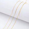 Stainless Steel Beaded Bracelet Chain 18K Vacuum Plated Ultrafine Cross Style Jewelry Chain