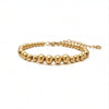 Stainless Steel Beaded Bracelet Electroplated Women's Jewelry