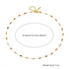 Stainless Steel Beaded Chain Jewelry Electroplated Fashion Retro Style For Women