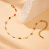 Stainless Steel Beaded Chain Jewelry Electroplated Fashion Retro Style For Women